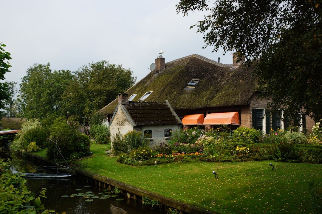 Rij historische grachtenpanden in een Nederlandse stad